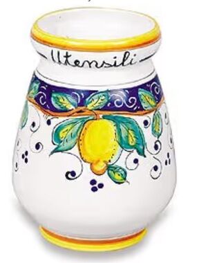 Umbria Alcantara Utensil Holder
Arte D'ltalia Imports Handmade,Painted in Italy